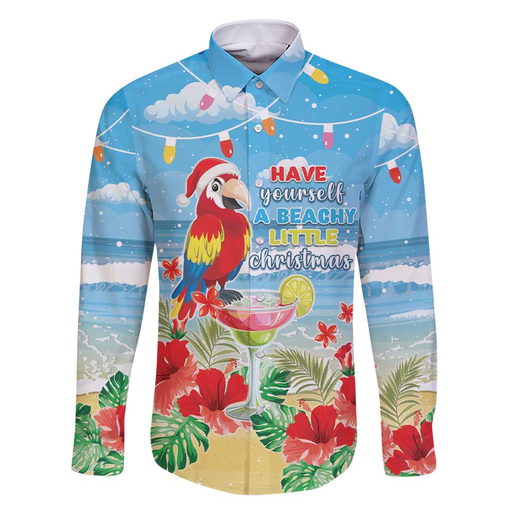 Hawaii Christmas Family Matching Short Sleeve Bodycon Dress and Hawaiian Shirt Funny Macaw Parrot Tropical Vibe