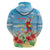 Hawaii Christmas Hoodie Funny Macaw Parrot Tropical Vibe