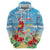 Hawaii Christmas Hoodie Funny Macaw Parrot Tropical Vibe