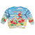 Hawaii Christmas Kid Ugly Christmas Sweater Funny Macaw Parrot Tropical Vibe