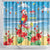 Hawaii Christmas Shower Curtain Funny Macaw Parrot Tropical Vibe