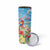 Hawaii Christmas Skinny Tumbler Funny Macaw Parrot Tropical Vibe