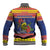 New Caledonia Christmas Baseball Jacket Kanaky Poinsettia Joyeux Noel