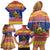 New Caledonia Christmas Family Matching Off Shoulder Short Dress and Hawaiian Shirt Kanaky Poinsettia Joyeux Noel