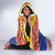 New Caledonia Christmas Hooded Blanket Kanaky Poinsettia Joyeux Noel