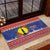 New Caledonia Christmas Rubber Doormat Kanaky Poinsettia Joyeux Noel