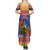 New Caledonia Christmas Summer Maxi Dress Kanaky Poinsettia Joyeux Noel