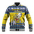 Niue The Rock Christmas Baseball Jacket Niuean Crab Monuina E Kilisimasi