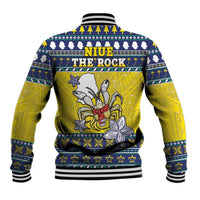 Niue The Rock Christmas Baseball Jacket Niuean Crab Monuina E Kilisimasi LT05 - Polynesian Pride