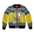 Niue The Rock Christmas Bomber Jacket Niuean Crab Monuina E Kilisimasi