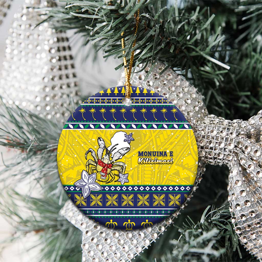 Niue The Rock Christmas Ceramic Ornament Niuean Crab Monuina E Kilisimasi LT05 - Polynesian Pride