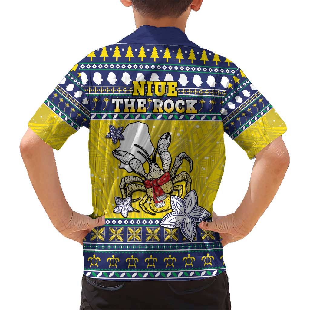 Niue The Rock Christmas Hawaiian Shirt Niuean Crab Monuina E Kilisimasi LT05 - Polynesian Pride