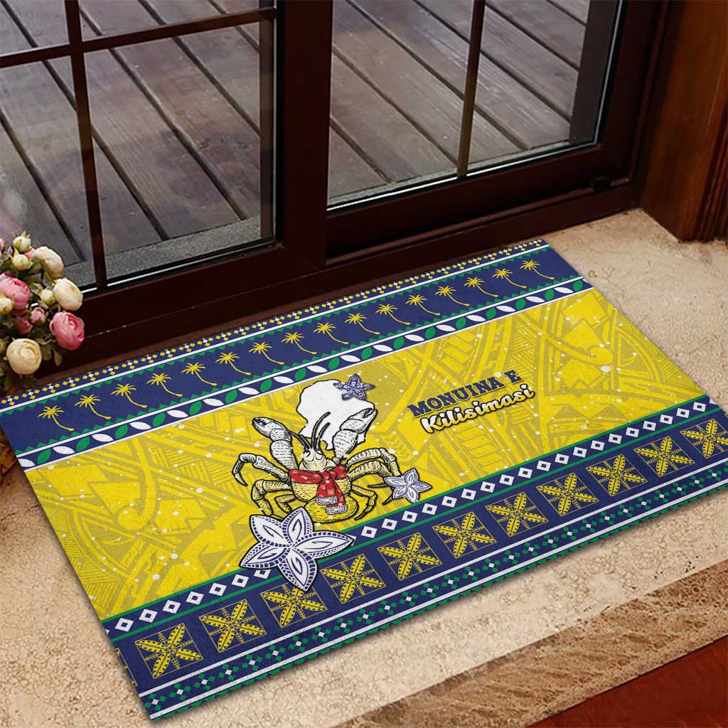 Niue The Rock Christmas Rubber Doormat Niuean Crab Monuina E Kilisimasi