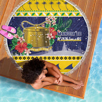 Tokelau Christmas Beach Blanket Tokelauan Badge Manuia Te Kilihimahi