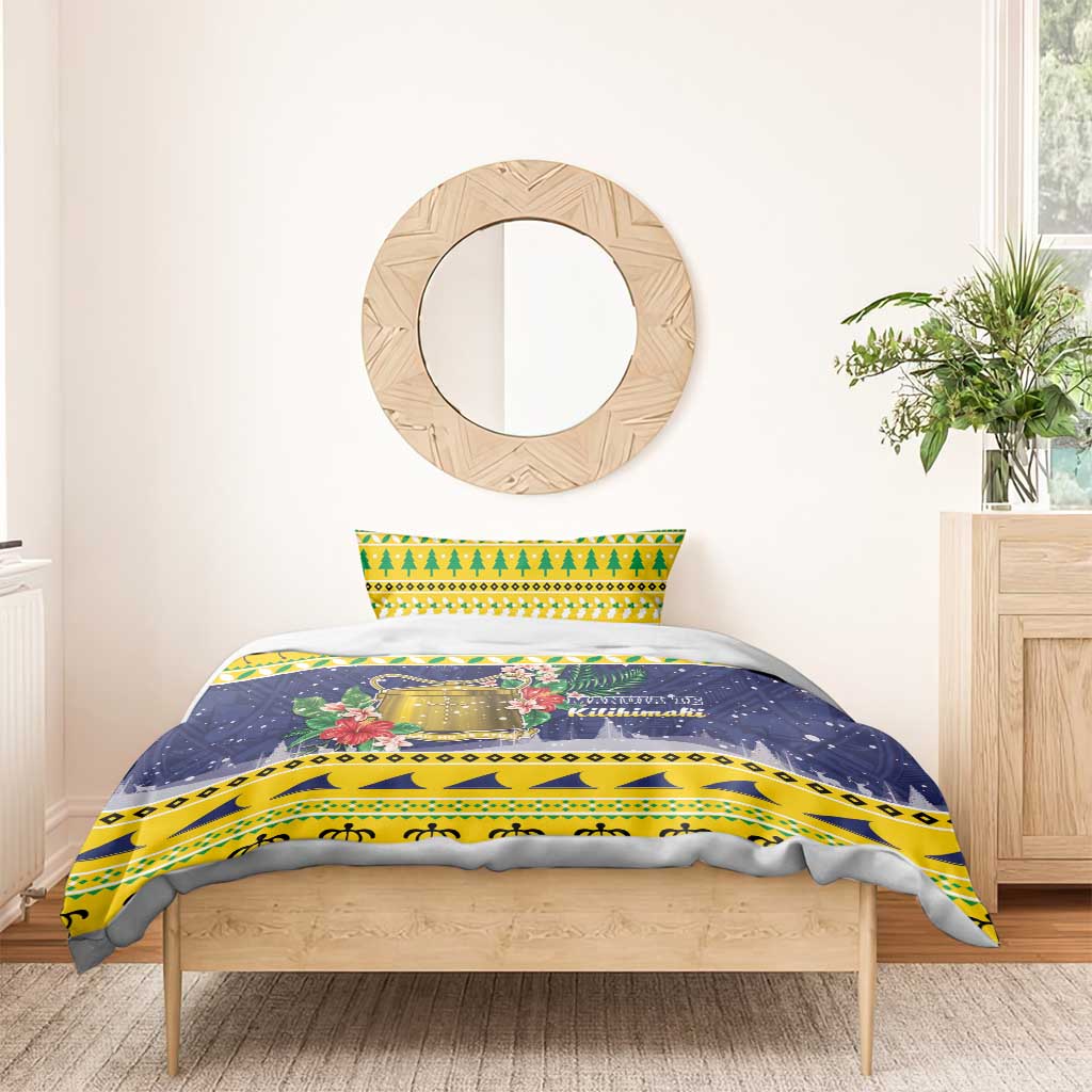 Tokelau Christmas Bedding Set Tokelauan Badge Manuia Te Kilihimahi