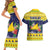 Tokelau Christmas Couples Matching Short Sleeve Bodycon Dress and Hawaiian Shirt Tokelauan Badge Manuia Te Kilihimahi