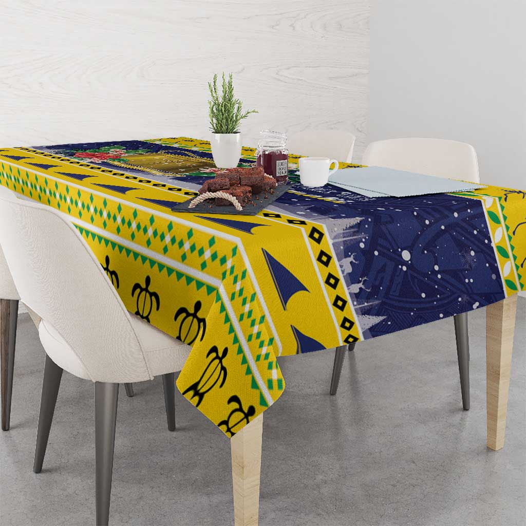 Tokelau Christmas Tablecloth Tokelauan Badge Manuia Te Kilihimahi