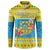 Tuvalu Christmas Button Sweatshirt Coat Of Arms Manuia Te Kilisimasi