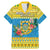 Tuvalu Christmas Family Matching Mermaid Dress and Hawaiian Shirt Coat Of Arms Manuia Te Kilisimasi