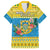 Tuvalu Christmas Family Matching Tank Maxi Dress and Hawaiian Shirt Coat Of Arms Manuia Te Kilisimasi