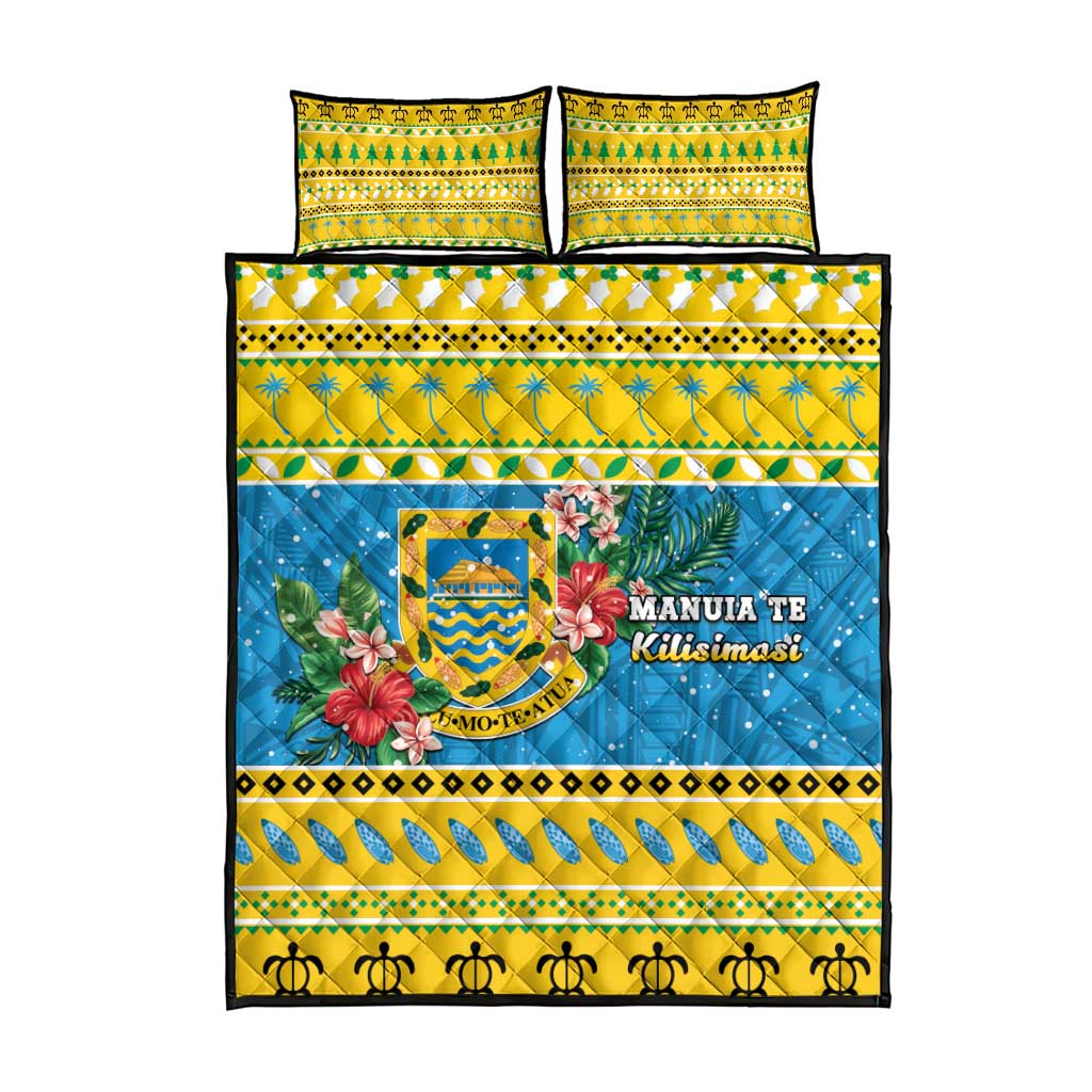 Tuvalu Christmas Quilt Bed Set Coat Of Arms Manuia Te Kilisimasi