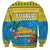 Tuvalu Christmas Sweatshirt Coat Of Arms Manuia Te Kilisimasi