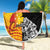 New Zealand And Papua New Guinea Rugby Custom Beach Blanket Maori Kiwi With Bird of Paradise