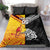 New Zealand And Papua New Guinea Rugby Custom Bedding Set Maori Kiwi With Bird of Paradise