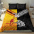 New Zealand And Papua New Guinea Rugby Custom Bedding Set Maori Kiwi With Bird of Paradise