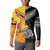 New Zealand And Papua New Guinea Rugby Custom Button Sweatshirt Maori Kiwi With Bird of Paradise