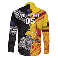 New Zealand And Papua New Guinea Rugby Custom Family Matching Short Sleeve Bodycon Dress and Hawaiian Shirt Maori Kiwi With Bird of Paradise