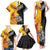 New Zealand And Papua New Guinea Rugby Custom Family Matching Tank Maxi Dress and Hawaiian Shirt Maori Kiwi With Bird of Paradise