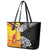 New Zealand And Papua New Guinea Rugby Custom Leather Tote Bag Maori Kiwi With Bird of Paradise