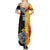 New Zealand And Papua New Guinea Rugby Custom Summer Maxi Dress Maori Kiwi With Bird of Paradise