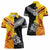 New Zealand And Papua New Guinea Rugby Custom Women Polo Shirt Maori Kiwi With Bird of Paradise