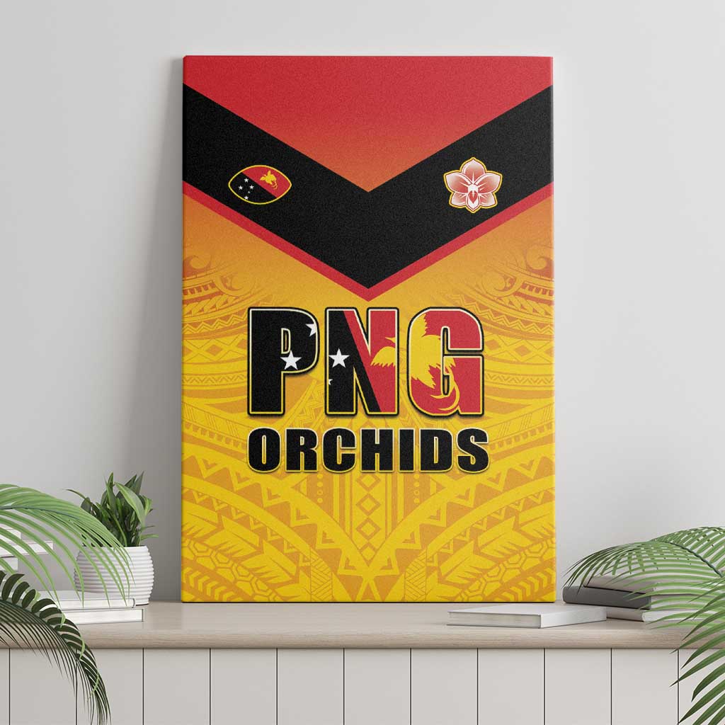 Papua New Guinea Rugby Canvas Wall Art Go Orchids Pacific Champions LT05 - Polynesian Pride