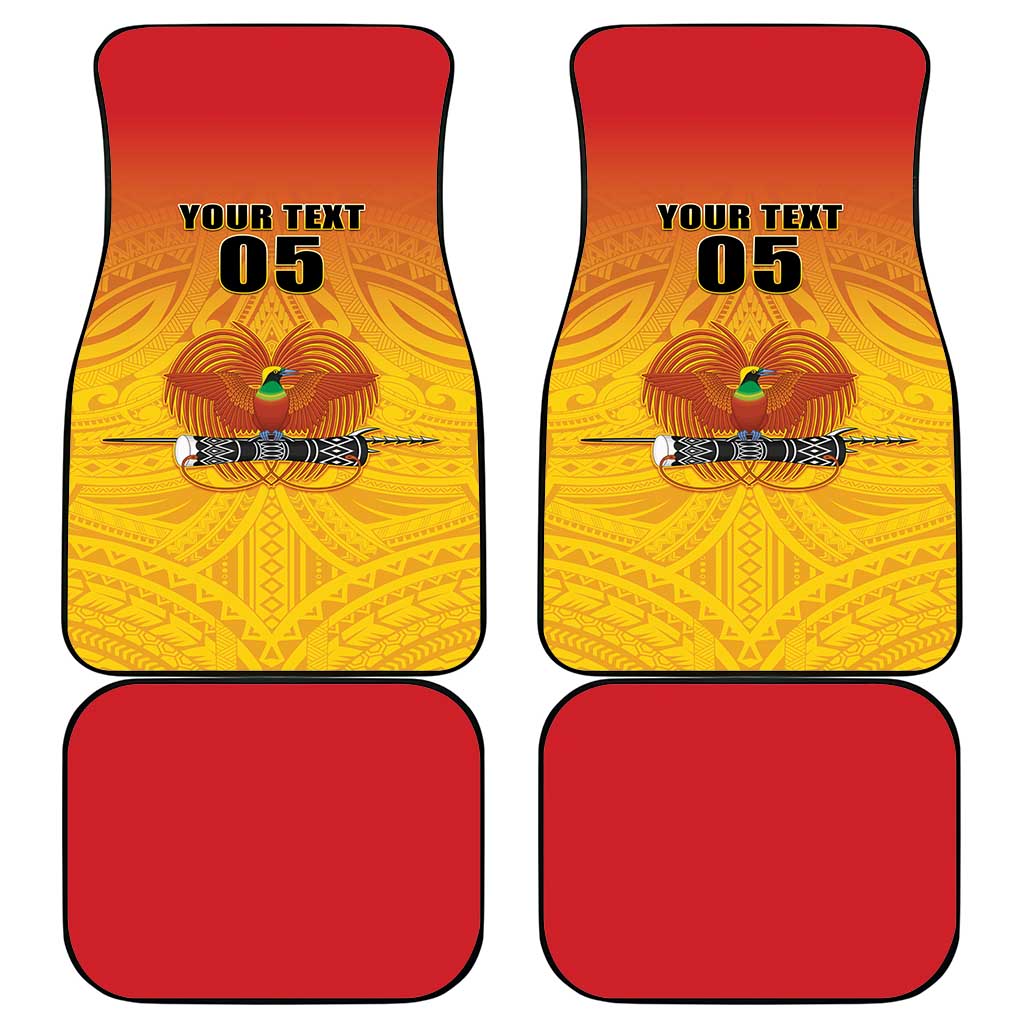 Papua New Guinea Rugby Car Mats Go Orchids Pacific Champions LT05 - Polynesian Pride