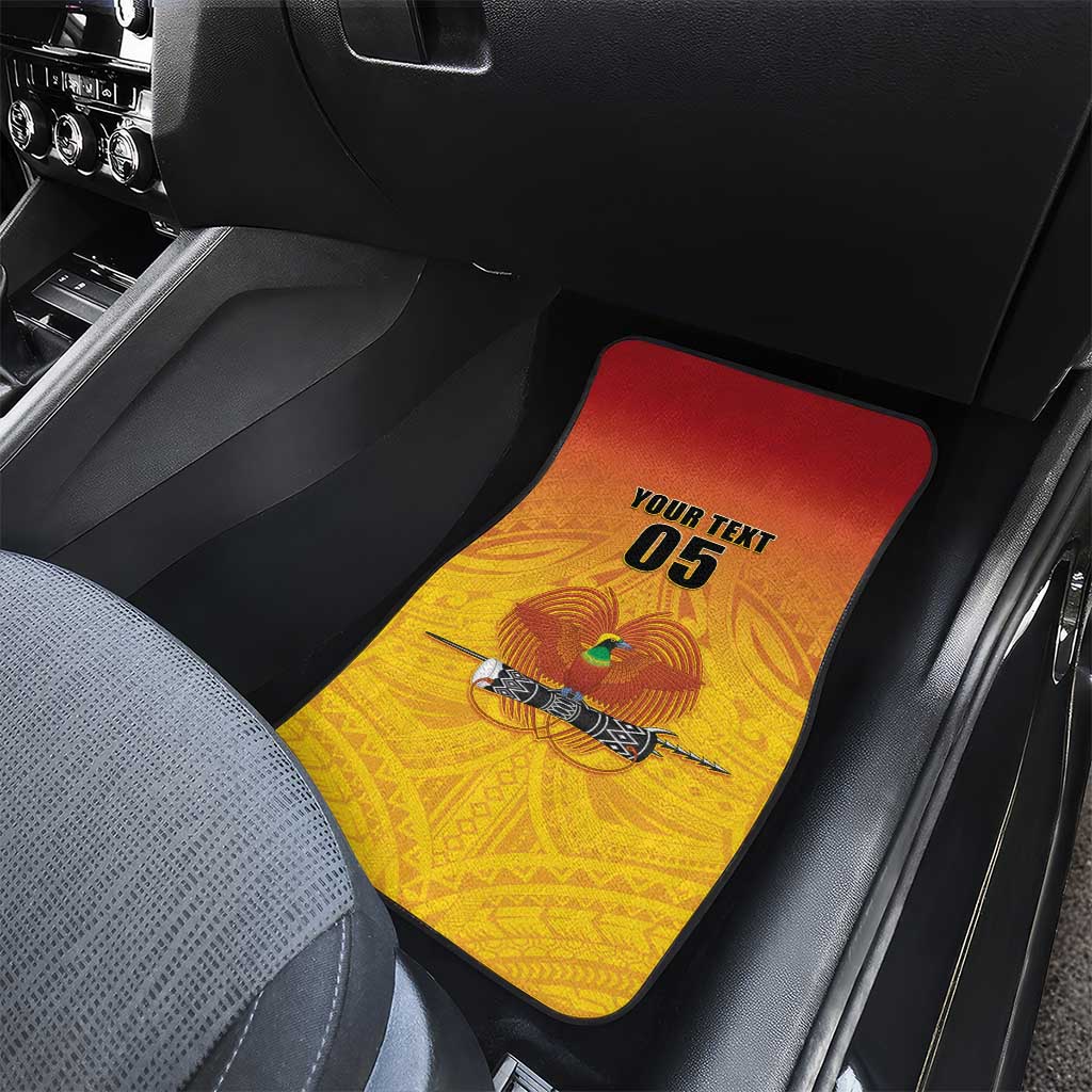 Papua New Guinea Rugby Car Mats Go Orchids Pacific Champions LT05 - Polynesian Pride