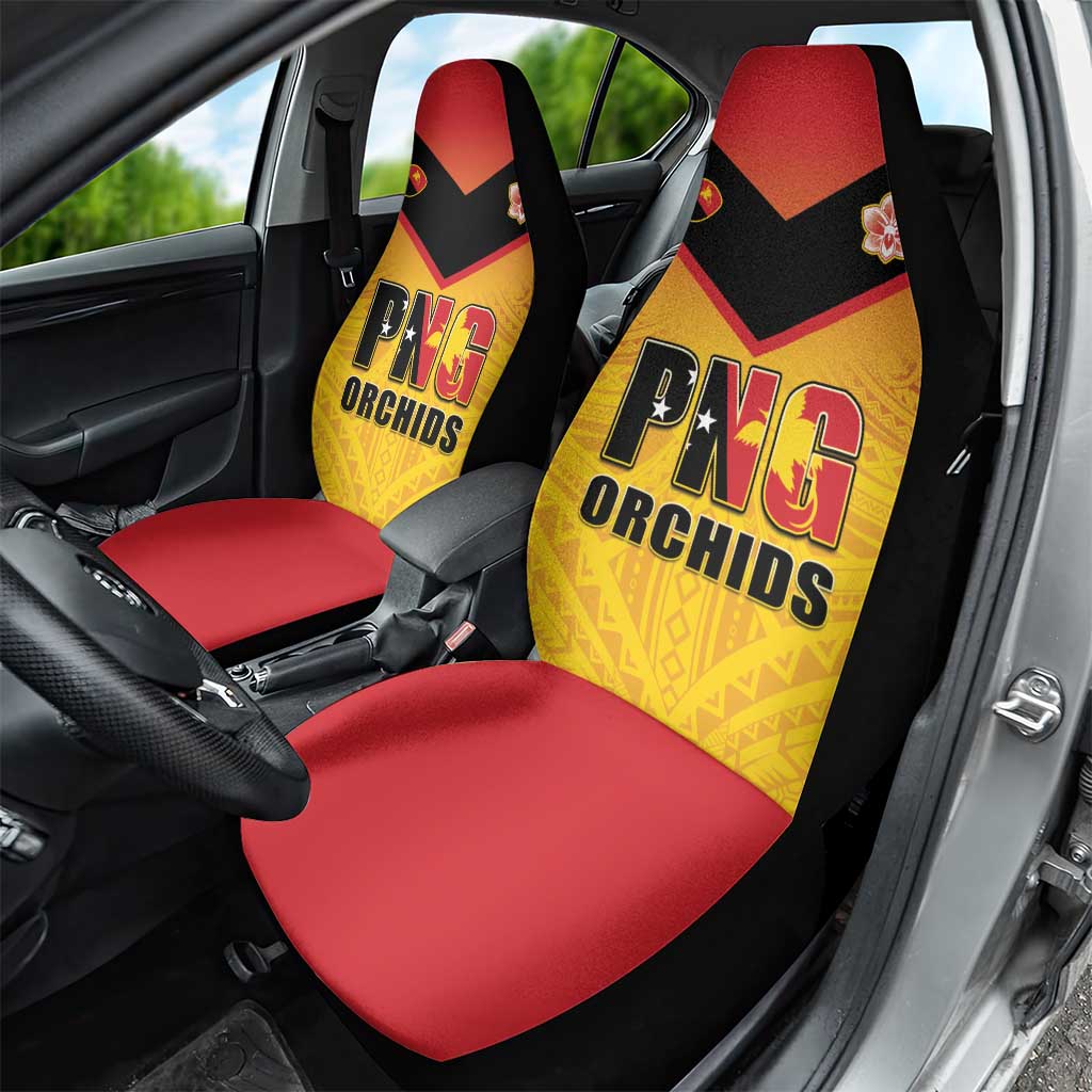 Papua New Guinea Rugby Car Seat Cover Go Orchids Pacific Champions