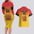 Papua New Guinea Rugby Custom Couples Matching Long Sleeve Bodycon Dress and Hawaiian Shirt Go Orchids Pacific Champions