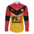 Papua New Guinea Rugby Custom Family Matching Long Sleeve Bodycon Dress and Hawaiian Shirt Go Orchids Pacific Champions