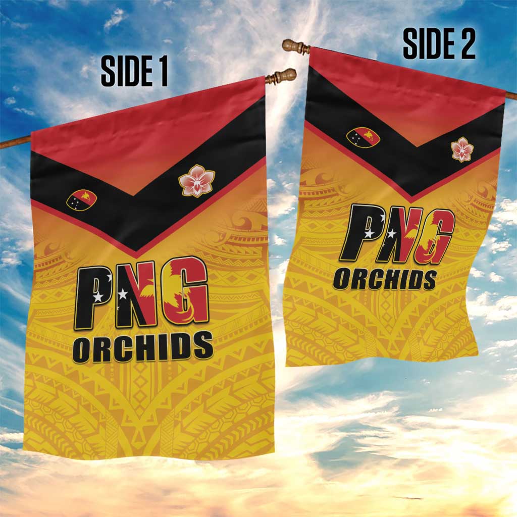 Papua New Guinea Rugby Garden Flag Go Orchids Pacific Champions LT05 - Polynesian Pride