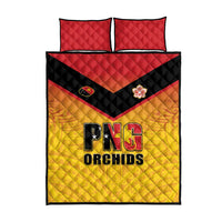 Papua New Guinea Rugby Quilt Bed Set Go Orchids Pacific Champions LT05 - Polynesian Pride