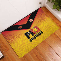 Papua New Guinea Rugby Rubber Doormat Go Orchids Pacific Champions LT05 - Polynesian Pride