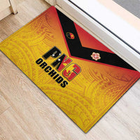 Papua New Guinea Rugby Rubber Doormat Go Orchids Pacific Champions LT05 - Polynesian Pride