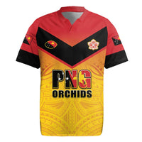 Papua New Guinea Rugby Custom Rugby Jersey Go Orchids Pacific Champions LT05 Yellow - Polynesian Pride