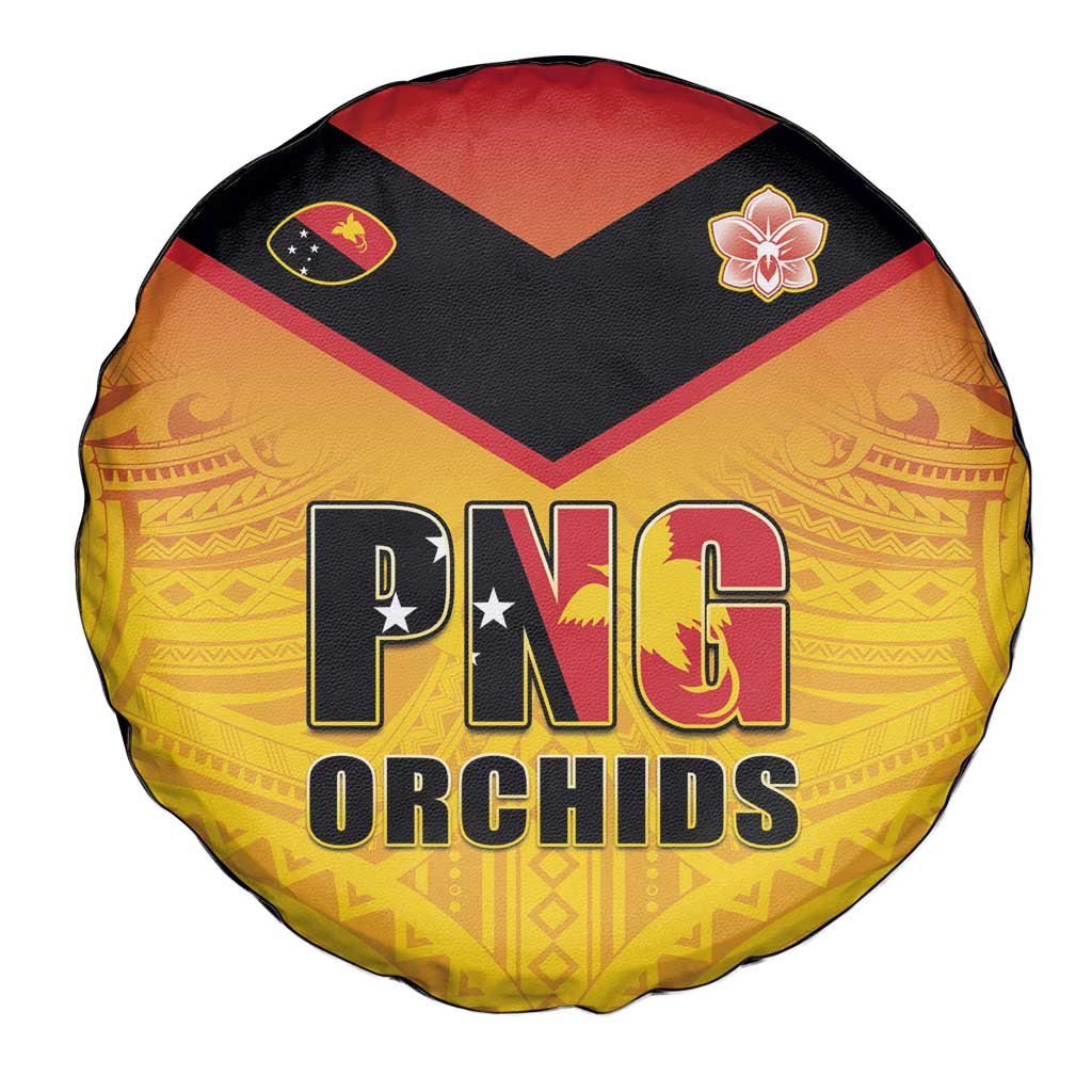 Papua New Guinea Rugby Spare Tire Cover Go Orchids Pacific Champions LT05 - Polynesian Pride