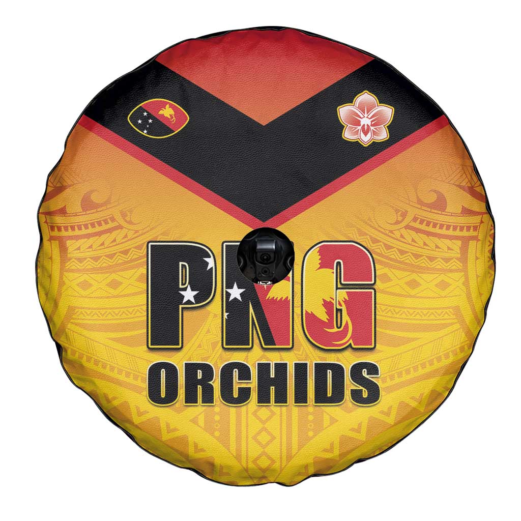 Papua New Guinea Rugby Spare Tire Cover Go Orchids Pacific Champions LT05 - Polynesian Pride
