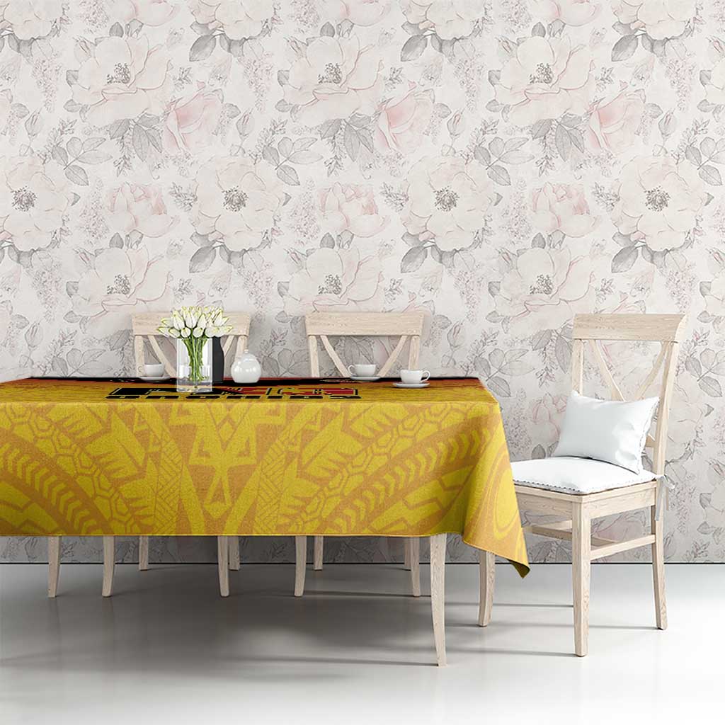 Papua New Guinea Rugby Tablecloth Go Orchids Pacific Champions