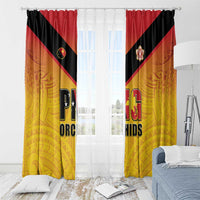 Papua New Guinea Rugby Window Curtain Go Orchids Pacific Champions